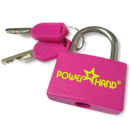 Powerhand pink padlock