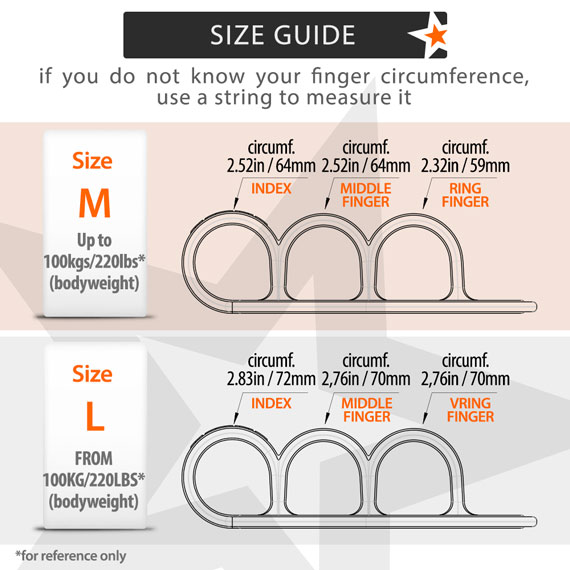 instructions to choose your size